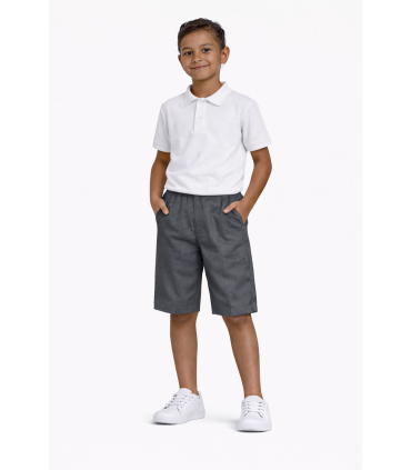 Pantalón colegial gris corto Colegio Nervión